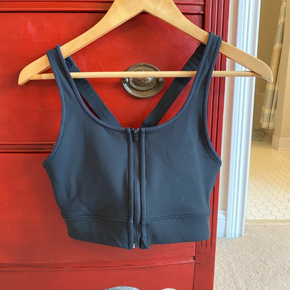 Athleta Empower Front Zip Bra Medium
